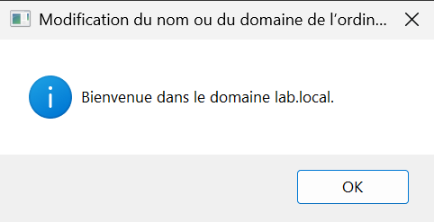 Client joint au Domain